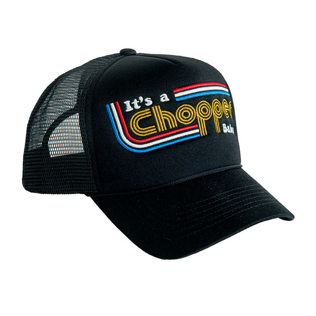 13 1/2 "It's A Chopper Baby" Trucker Keps Svart