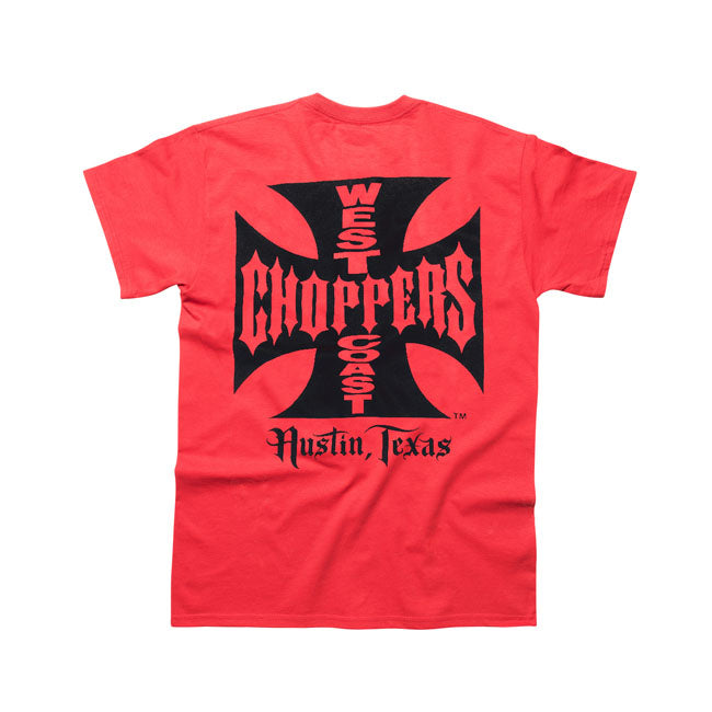 West Coast Choppers OG ATX Classic T-Shirt Röd/Svart