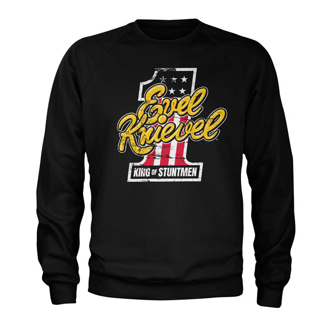 Evel Knievel King Of Stuntmen Sweatshirt Svart