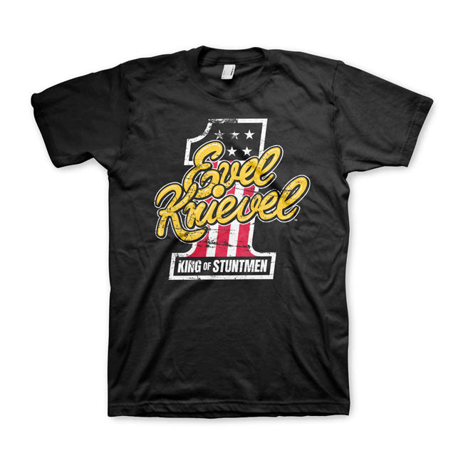Evel Knievel King Of Stuntmen t-shirt Svart