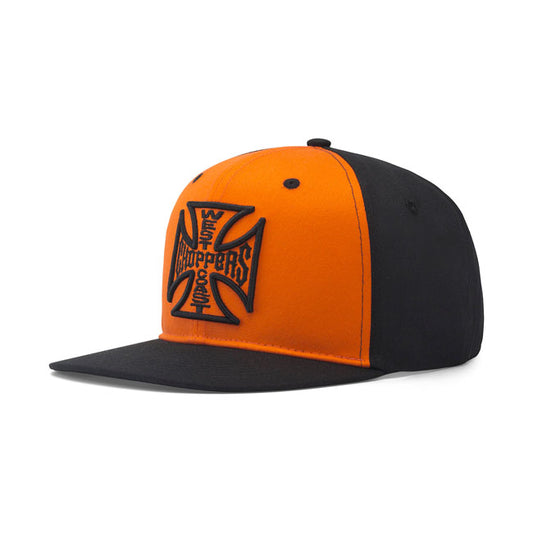 West Coast Choppers OG Flatbill Cap Orange/Svart