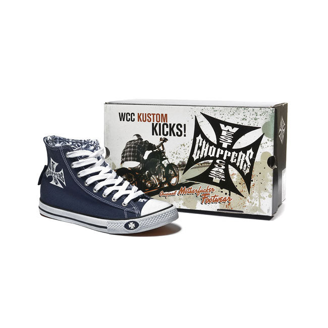 West Coast Choppers Warrior Hi-Tops Sneaker Navy