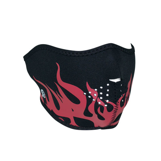ZANheadgear® Halvansiktsmask Röda Flammor